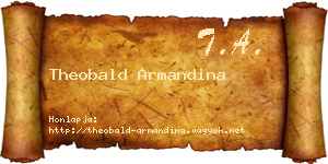 Theobald Armandina névjegykártya